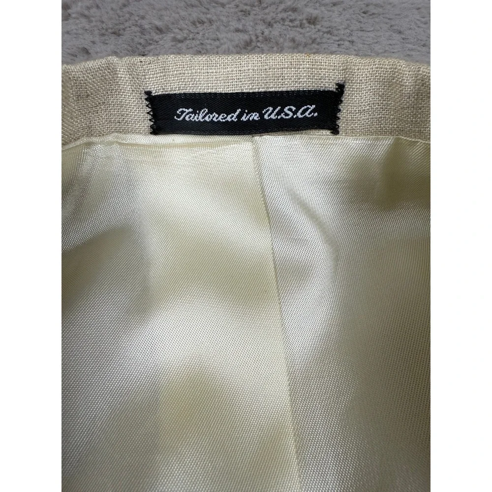 Munsingwear Lifestyle Blazer Sport Coat‎ Two Button Beige Mens Size 44L